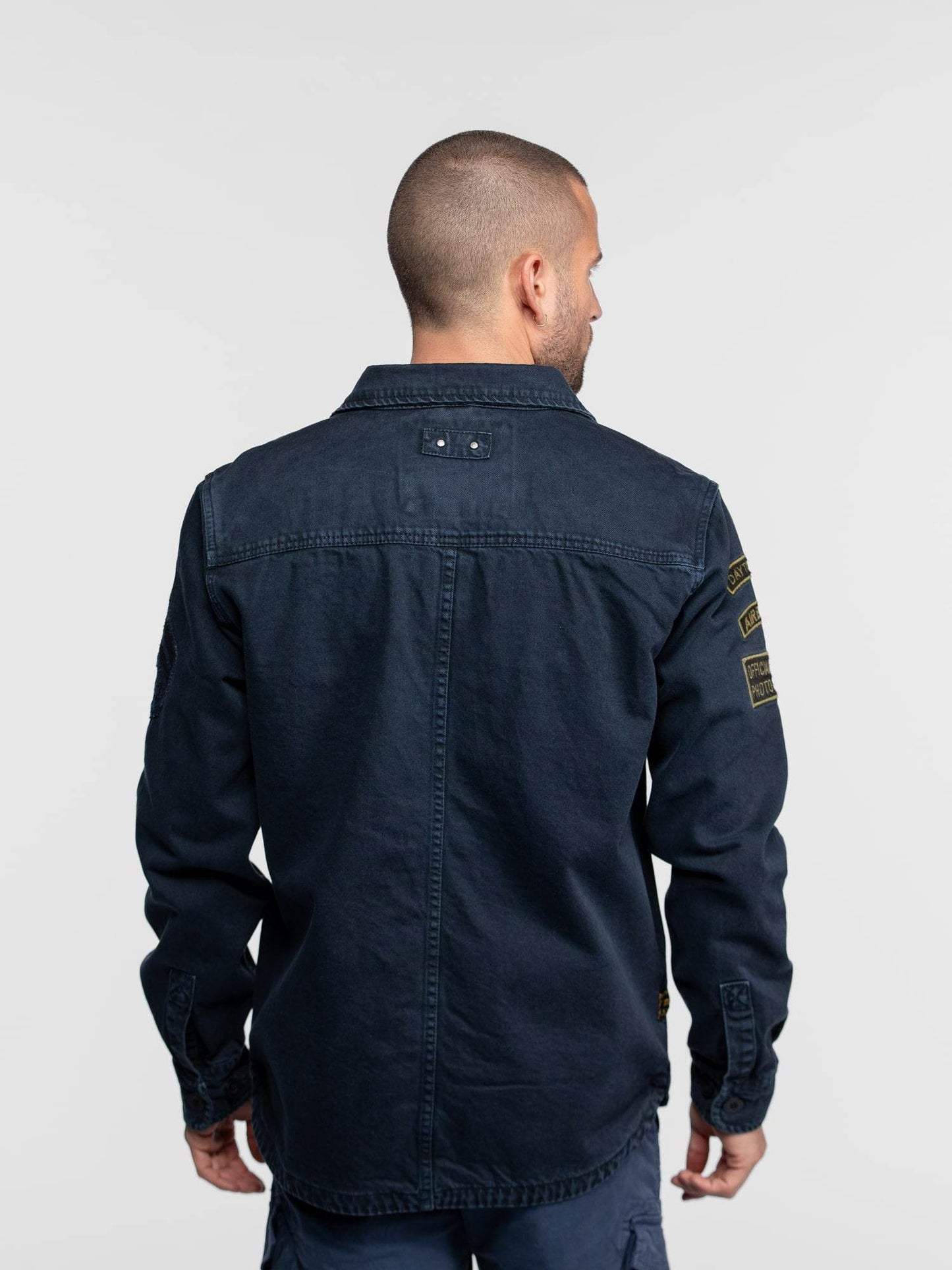 CHEMISE MILITAIRE HOMME MELHART DAYTONA 73 Navy