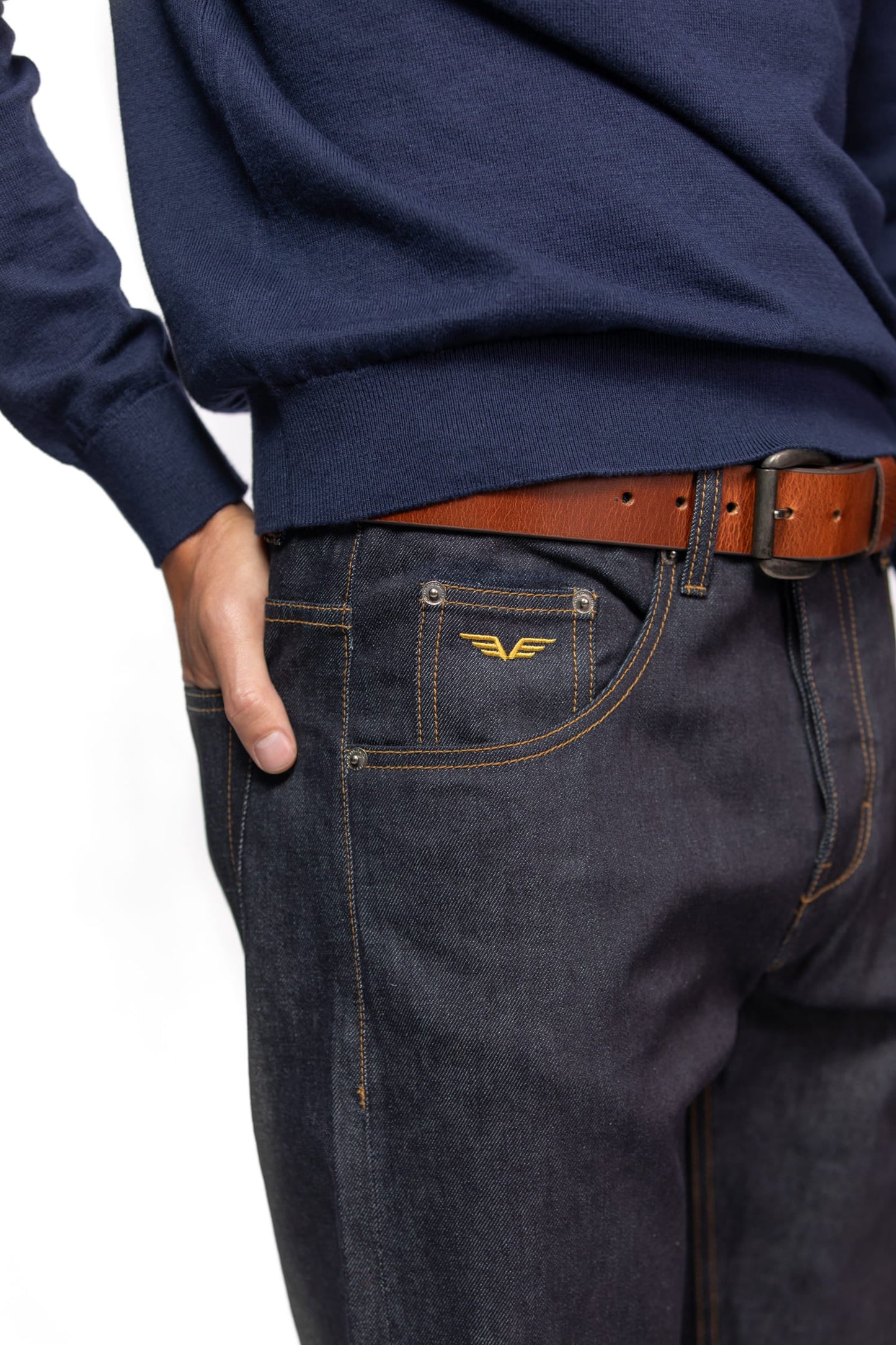 Pantalon Hachimoto Daytona 73 denim brut