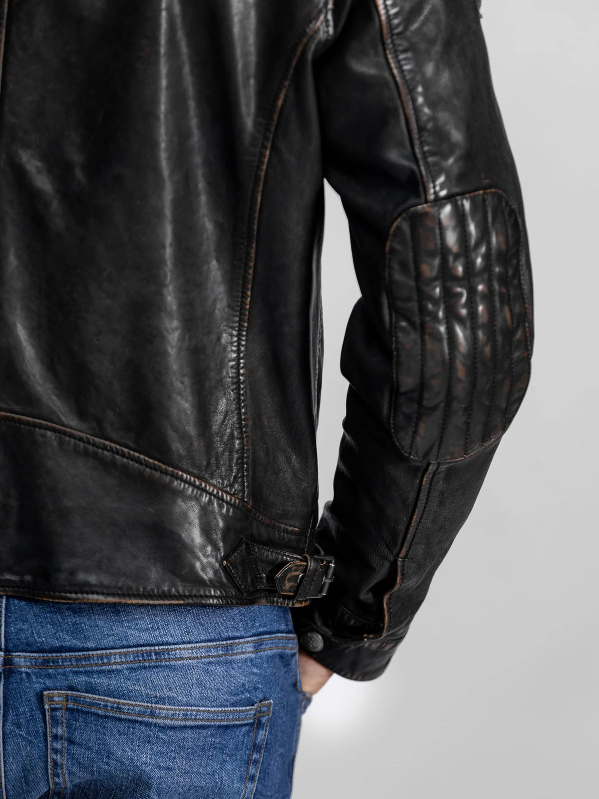 NEDOC – Blouson moto vintage en cuir noir | Daytona 73