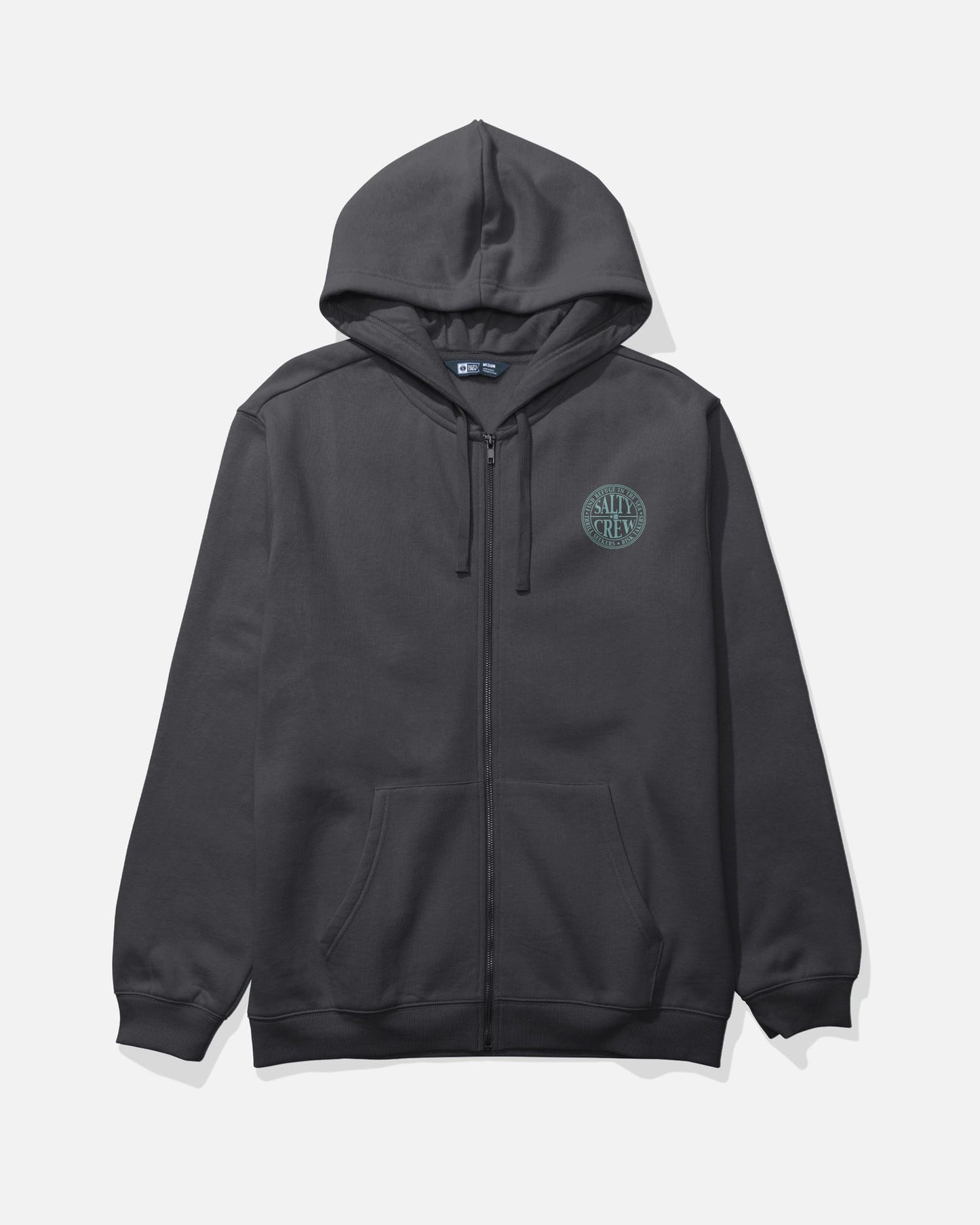 sweat hoddie global zip fleece Salty Crew black