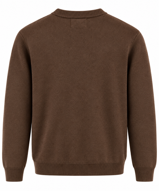 Pull ANDER marron – Hero Seven | Mérinos & Cachemire