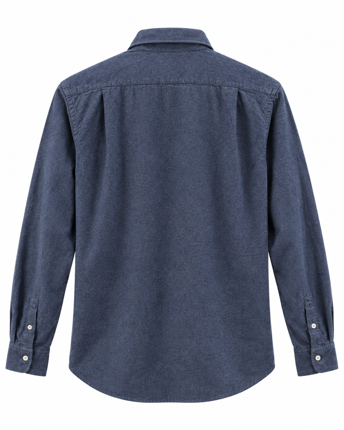 Chemise homme PAUL en flanelle de coton bleu marine – Hartford