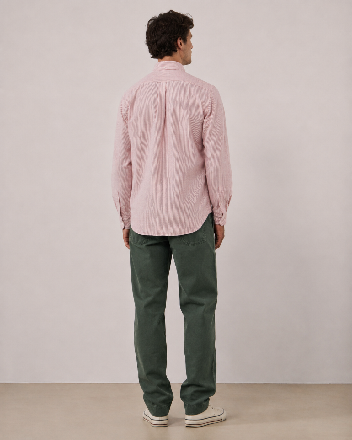 Chemise Hartford Pitt Oxford – Rayée rose