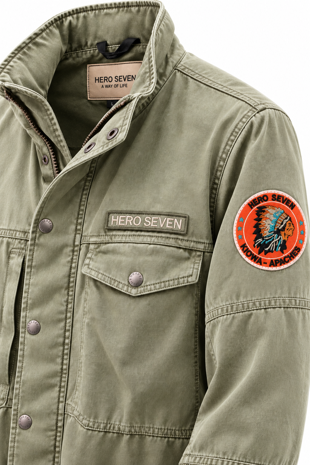 Veste militaire Hero Seven – Kaki