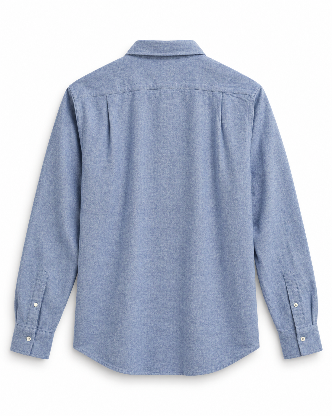 Chemise homme PAUL en flanelle de coton bleue - Hartford