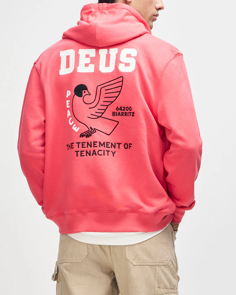 Sweat Hoodie Buck Up Zip Deus ex Machina Melon red