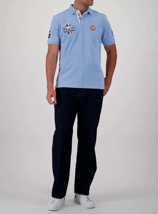 Polo Bold Classic bleu ciel GULF