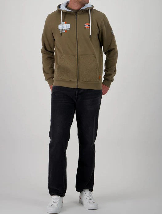 Hoodie FUUL ZIP Bold olive GULF