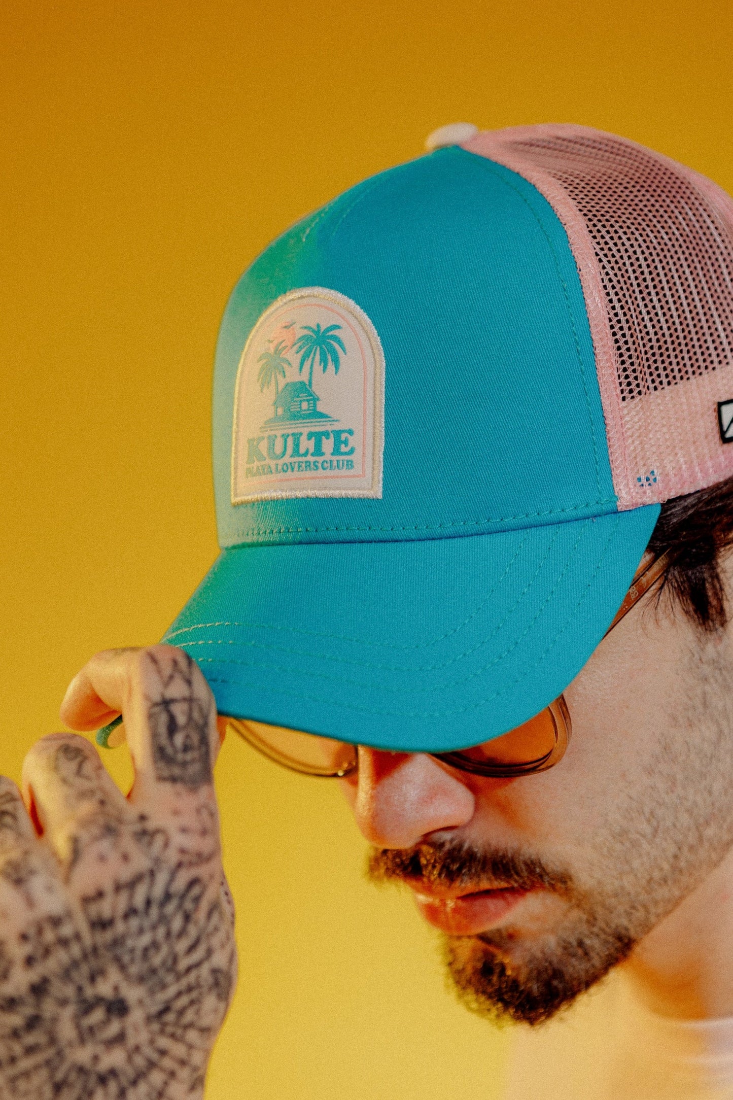 Casquette Lovers turquoise KULTE