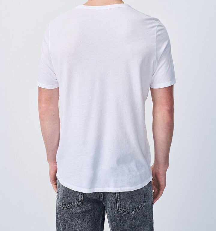 T-SHIRT DEVON Col rond mc blanc