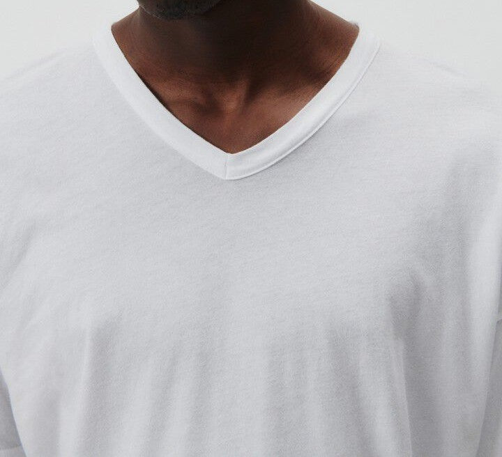 T-SHIRT DEVON Col V mc blanc