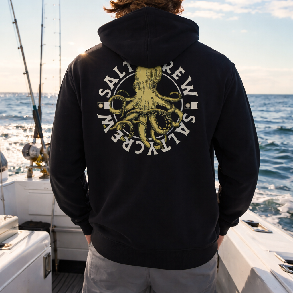 sweat hoddie Tentacles Salty Crew black