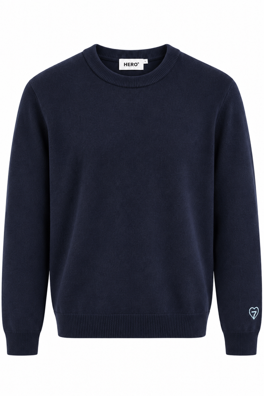 Pull ANDER dark navy – Hero Seven | Mérinos & Cachemire