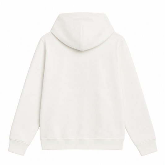 Sweat Sweet Pants Iconic Zip Up Off White, vue de dos avec broderie sur la capuche