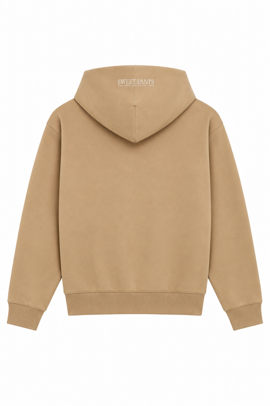 Sweet Pants – Sweat zippé à capuche Iconic Zip Up White Pepper