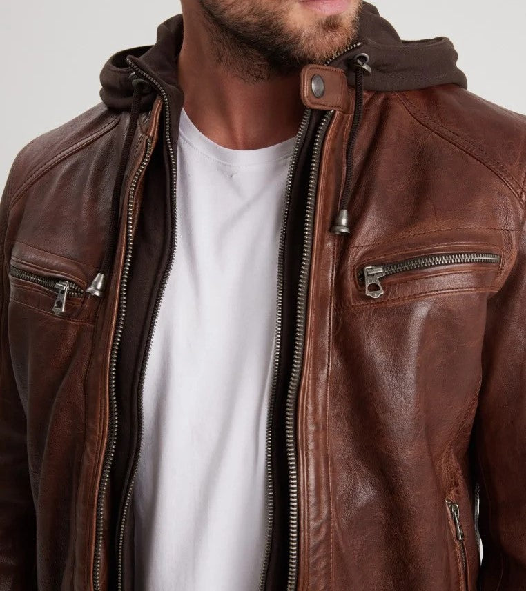 BISHOP - BLOUSON VINTAGE CUIR DAYTONA 73