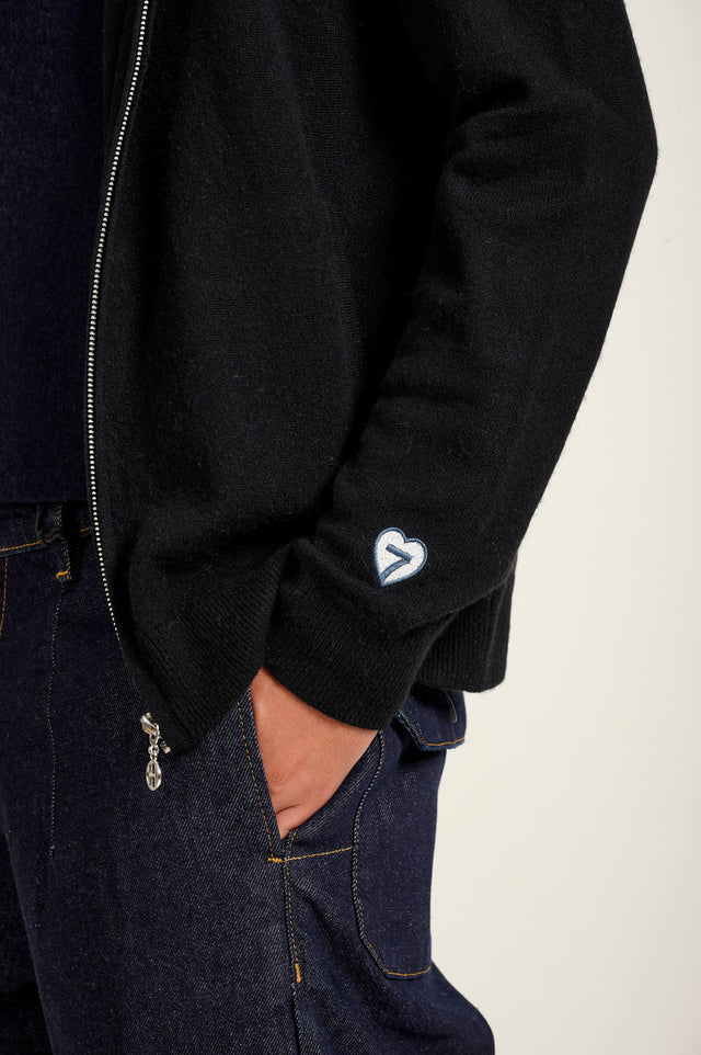 Gilet Audran Zip Noir – Hero Seven