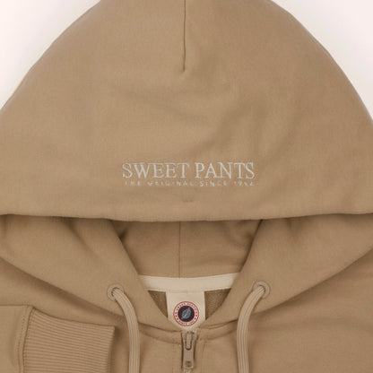 Iconic Zip Up Sweet Pants white pepper
