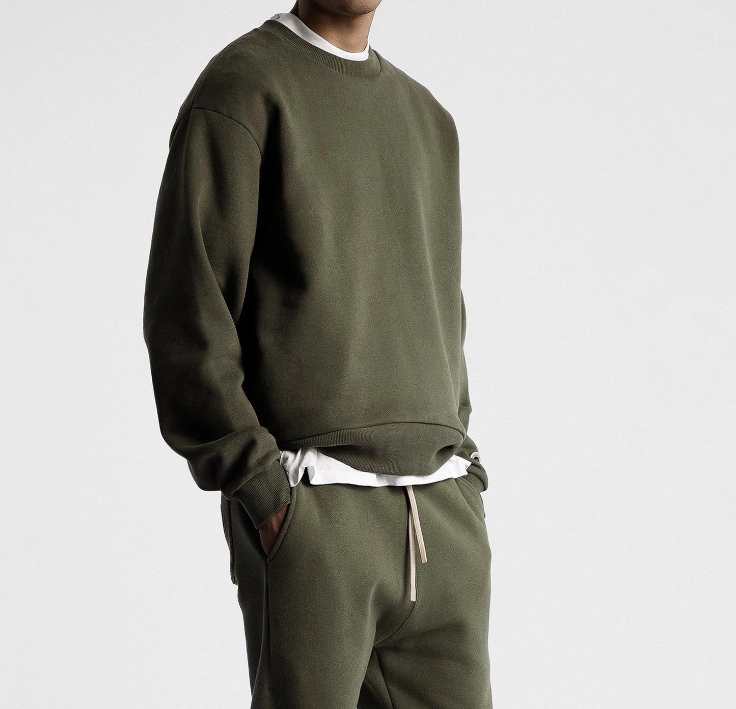 Sweat F Iconic Crew sweet pants kaki