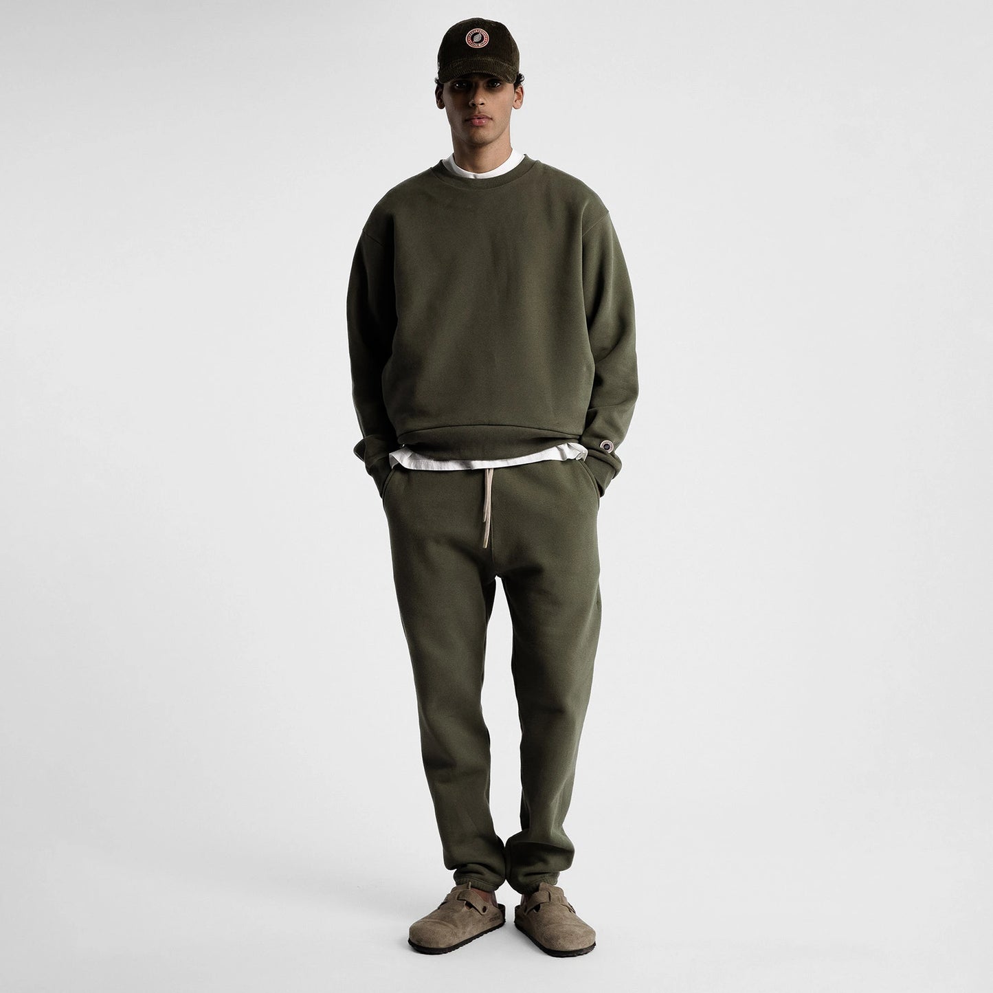 Sweat F Iconic Crew sweet pants kaki