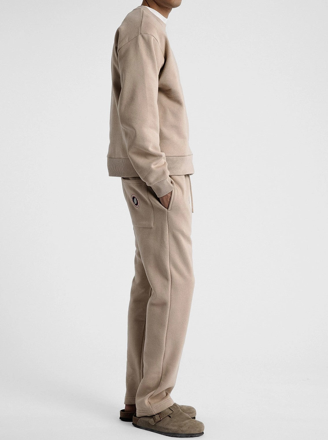 Sweat F Iconic Crew sweet pants beige