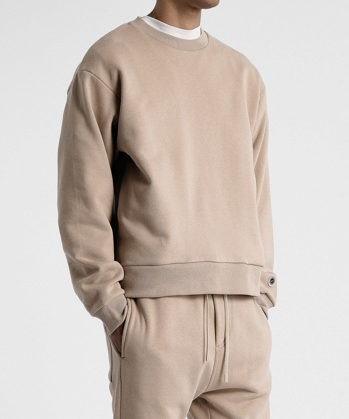 Sweat F Iconic Crew sweet pants beige
