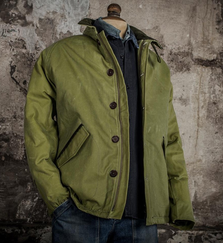 Le falot winter olive waxed Fleur de bagne