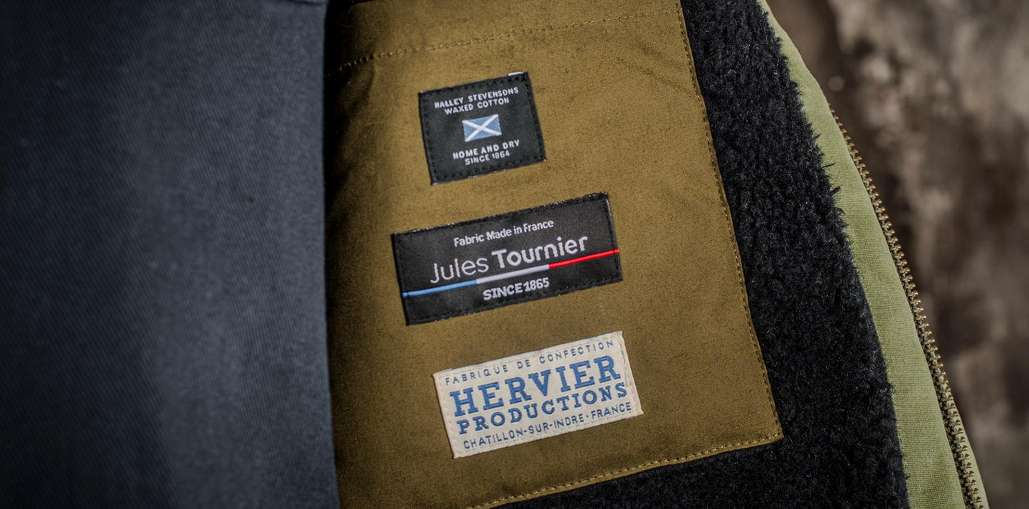 Le falot winter olive waxed Fleur de bagne