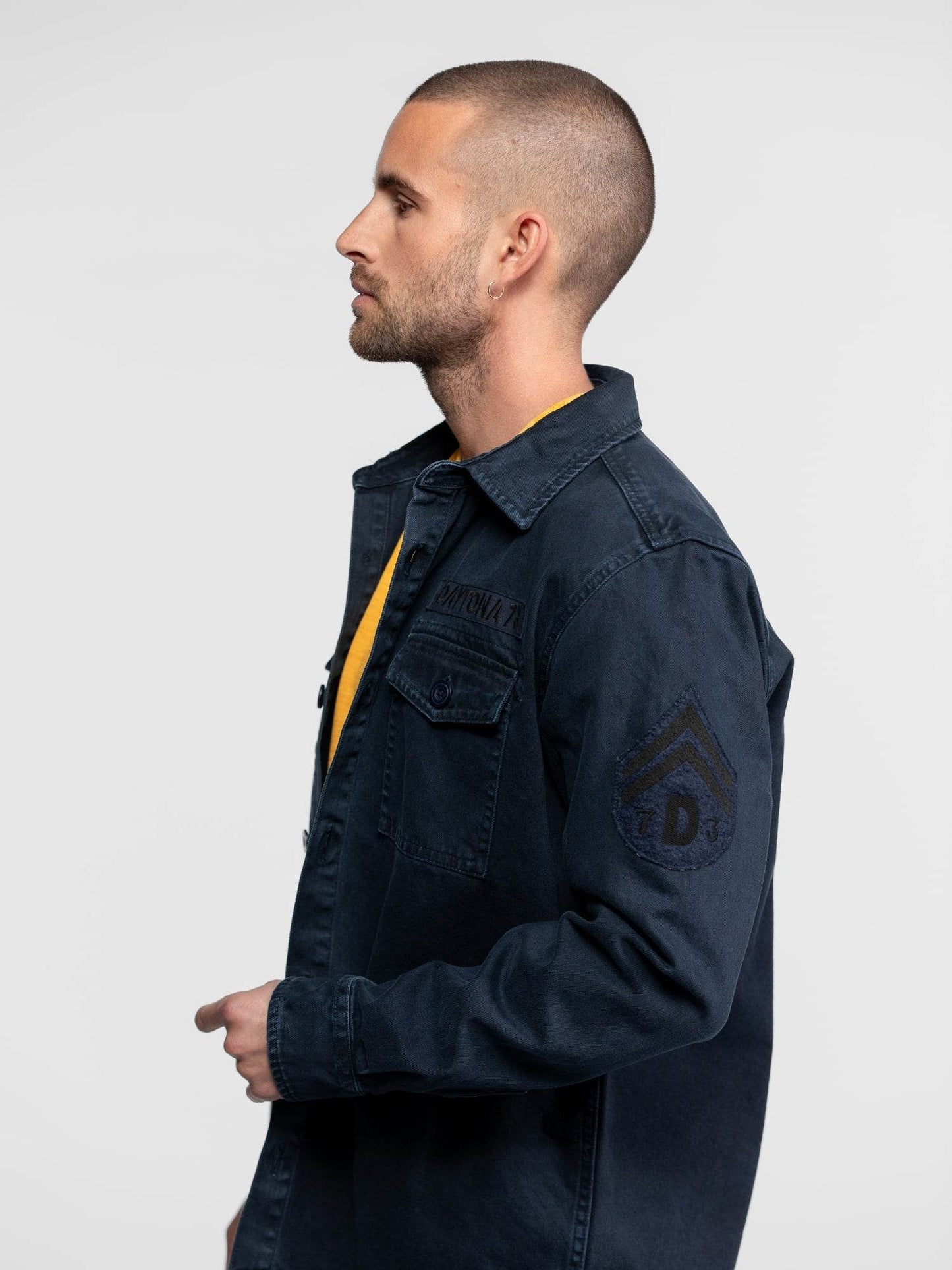 CHEMISE MILITAIRE HOMME MELHART DAYTONA 73 Navy