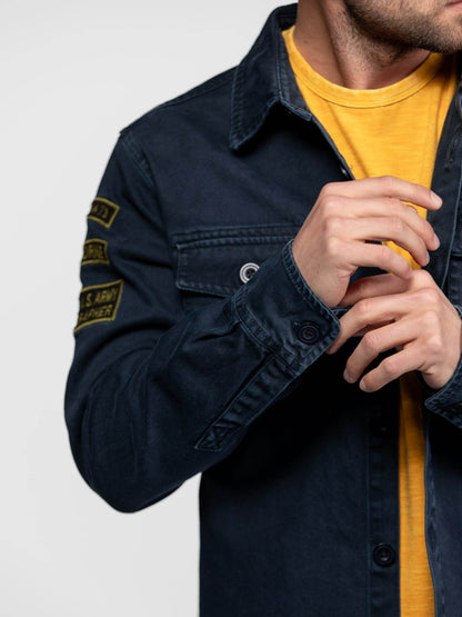 CHEMISE MILITAIRE HOMME MELHART DAYTONA 73 Navy