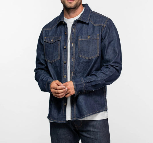 Chemise Pueblo Daytona 73 denim brut