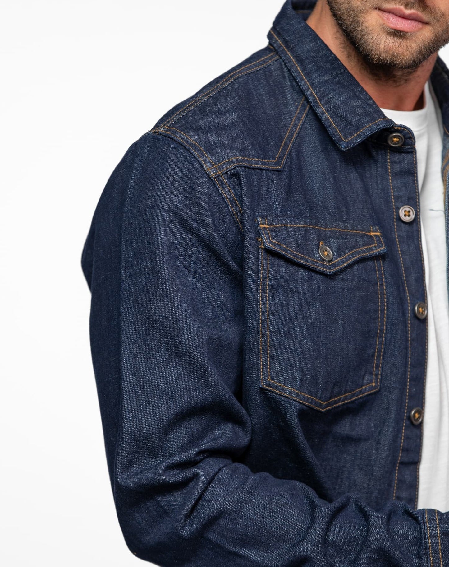 Chemise Pueblo Daytona 73 denim brut