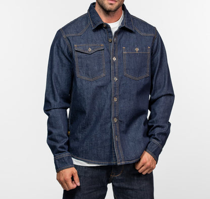 Chemise Pueblo Daytona 73 denim brut