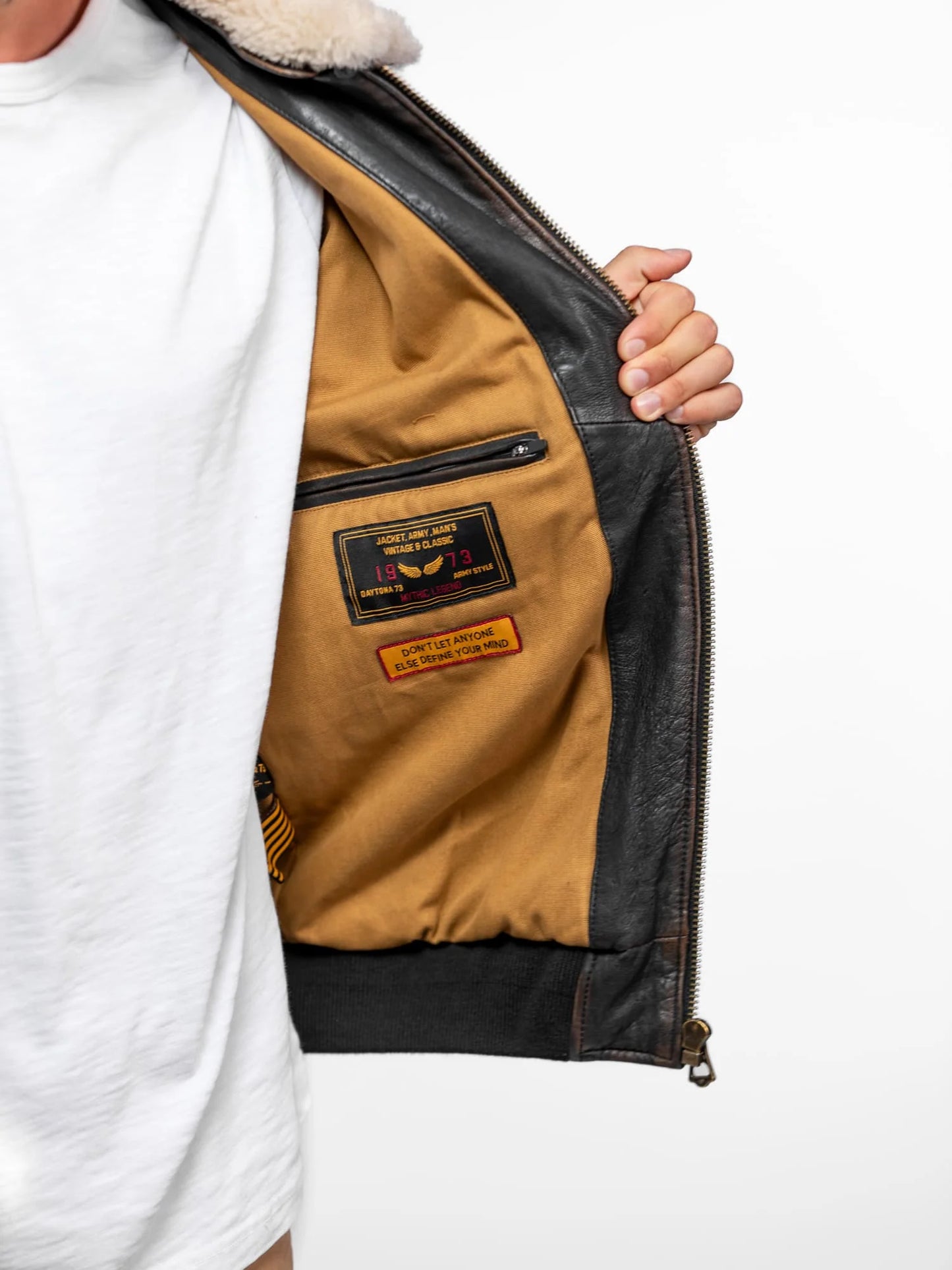 Blouson en cuir Mock Lamb Daytona 73