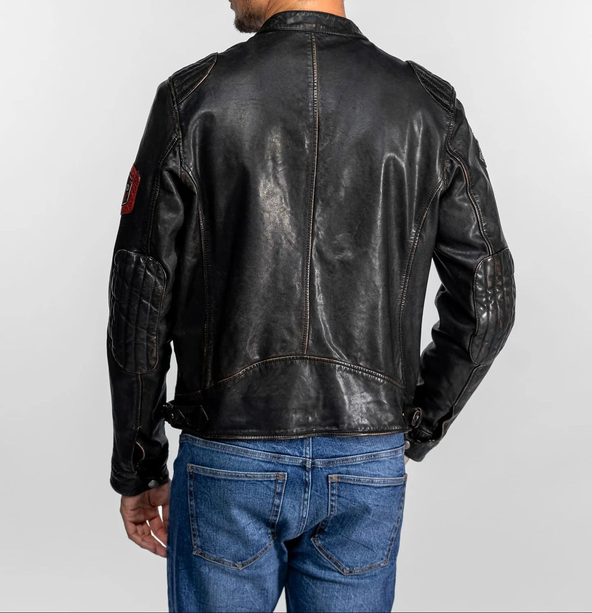 NEDOC – Blouson moto vintage en cuir noir | Daytona 73