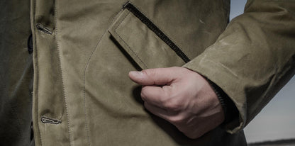 Le falot winter olive waxed Fleur de bagne