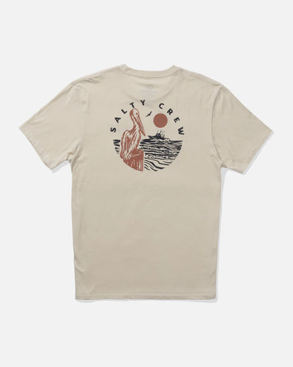 T-shirt Stakeout Salty Crew Moonbeam Ecru
