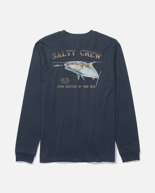 Surface Ls Tee - Navy Salty crew