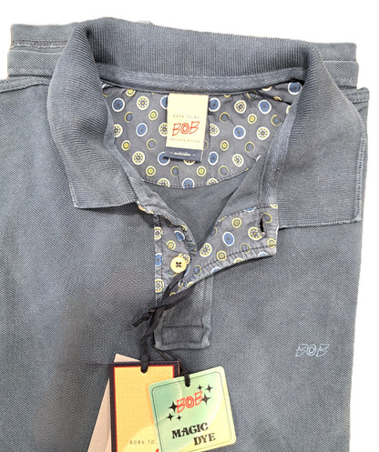 Polo bliss BOB THE COMPAGNY bleu nuit washed