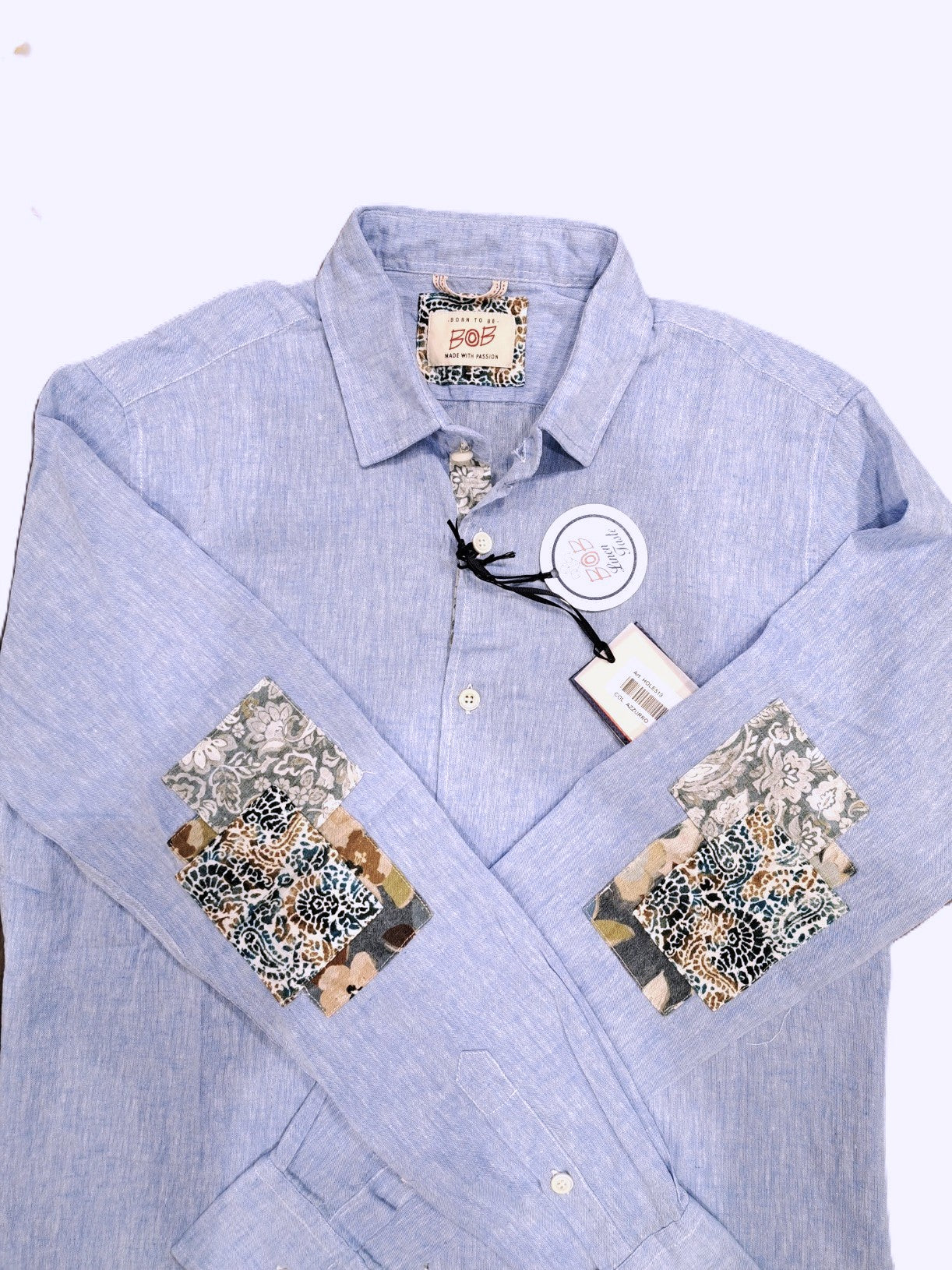 Chemise Holes BOB THE COMPAGNY Bleu ciel