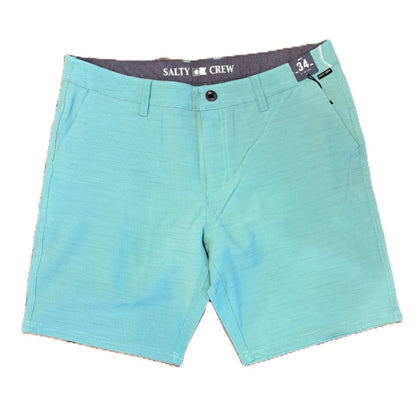 Short Drifter 19 slub Hybrid Salty Crew black vert d'eau