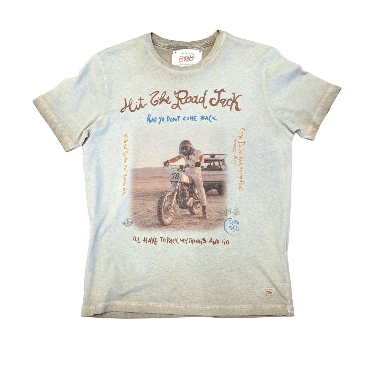 Tee shirt photos moto enduro vintage BOB THE COMPAGNY