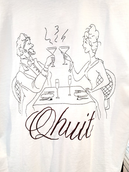 T-shirt Cin Cin Qhuit blanc