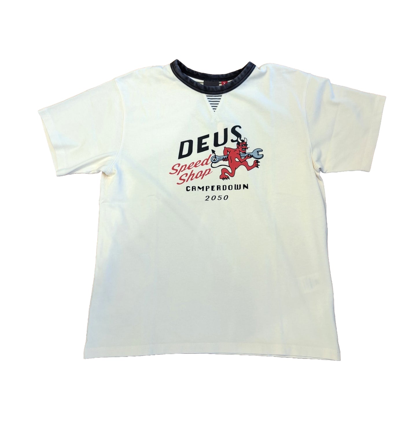 Tee shirt Dogleg tee Deus ex Machina blanc