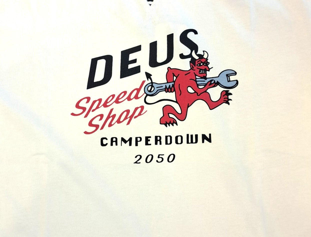 Tee shirt Dogleg tee Deus ex Machina blanc