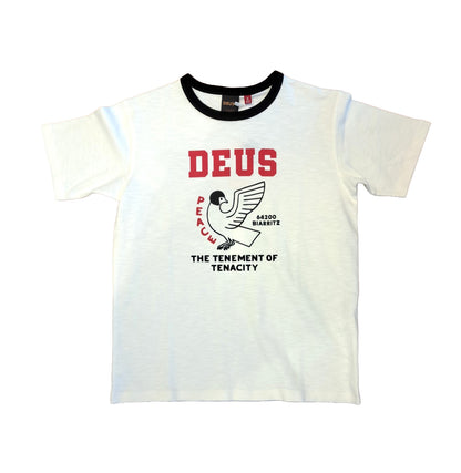 Tee shirt Buck up tee Deus ex Machina blanc