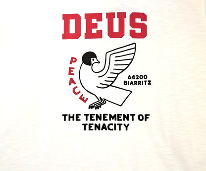 Tee shirt Buck up tee Deus ex Machina blanc