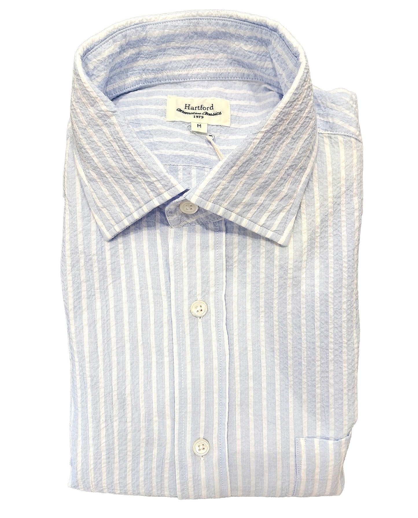 Chemise Paul rayé en seersucker Hartford