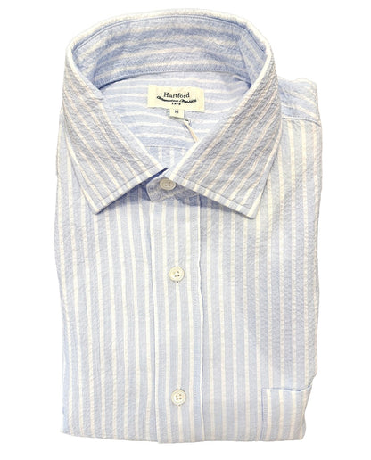 Chemise Paul rayé en seersucker Hartford