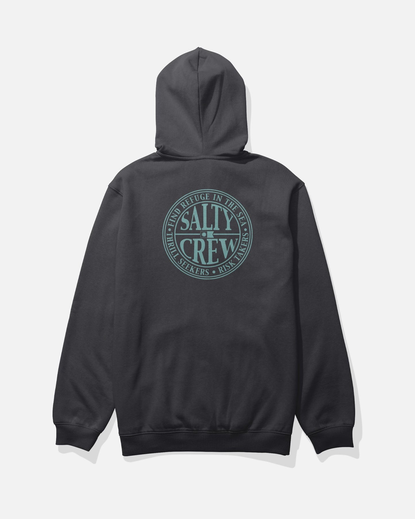 sweat hoddie global zip fleece Salty Crew black